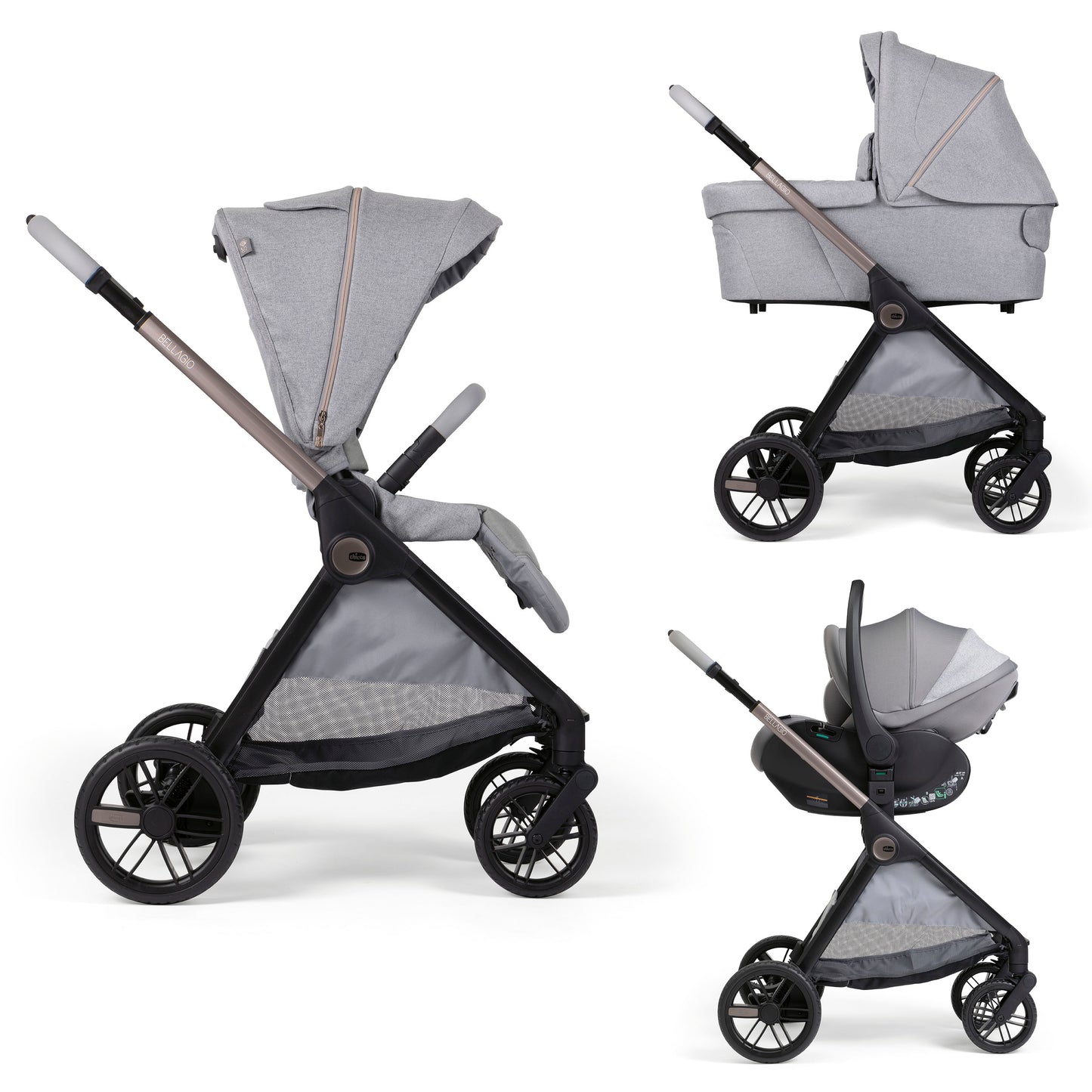 TRIO BELLAGIO C/F.SEAT RECLINE LUNAR