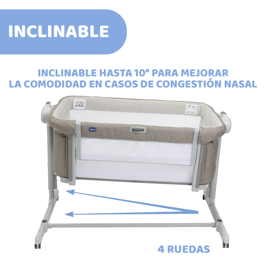 CUNA COSLEEP. NEXT2ME MAGIC EVO DESERT TAUPE