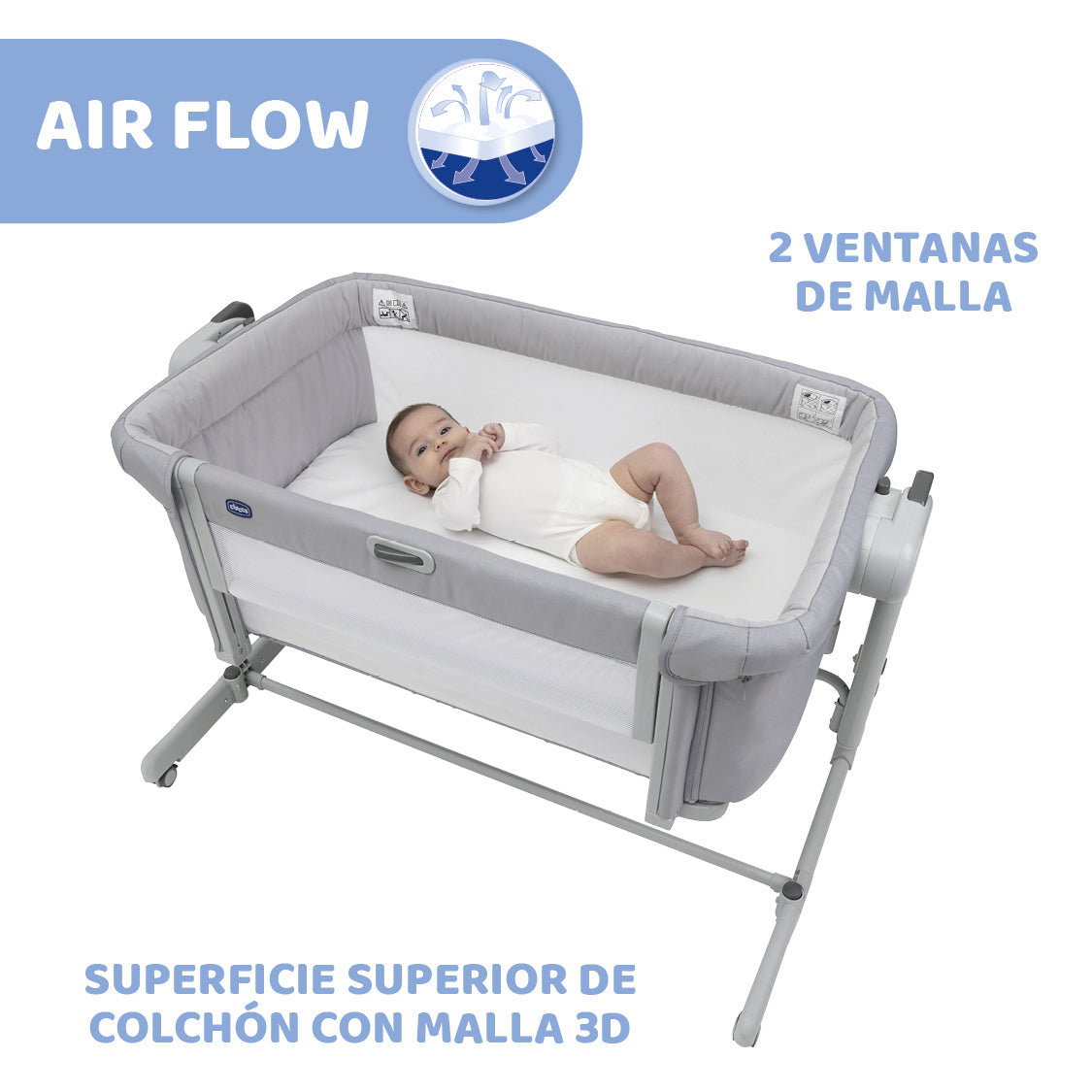 CUNA CO-SLEEP. NEXT2ME MAGIC EVO GREY