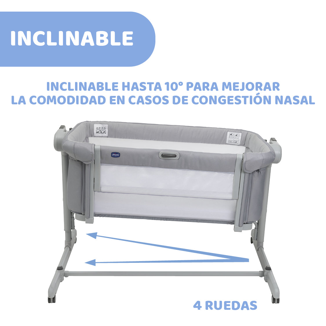 CUNA CO-SLEEP. NEXT2ME MAGIC EVO GREY