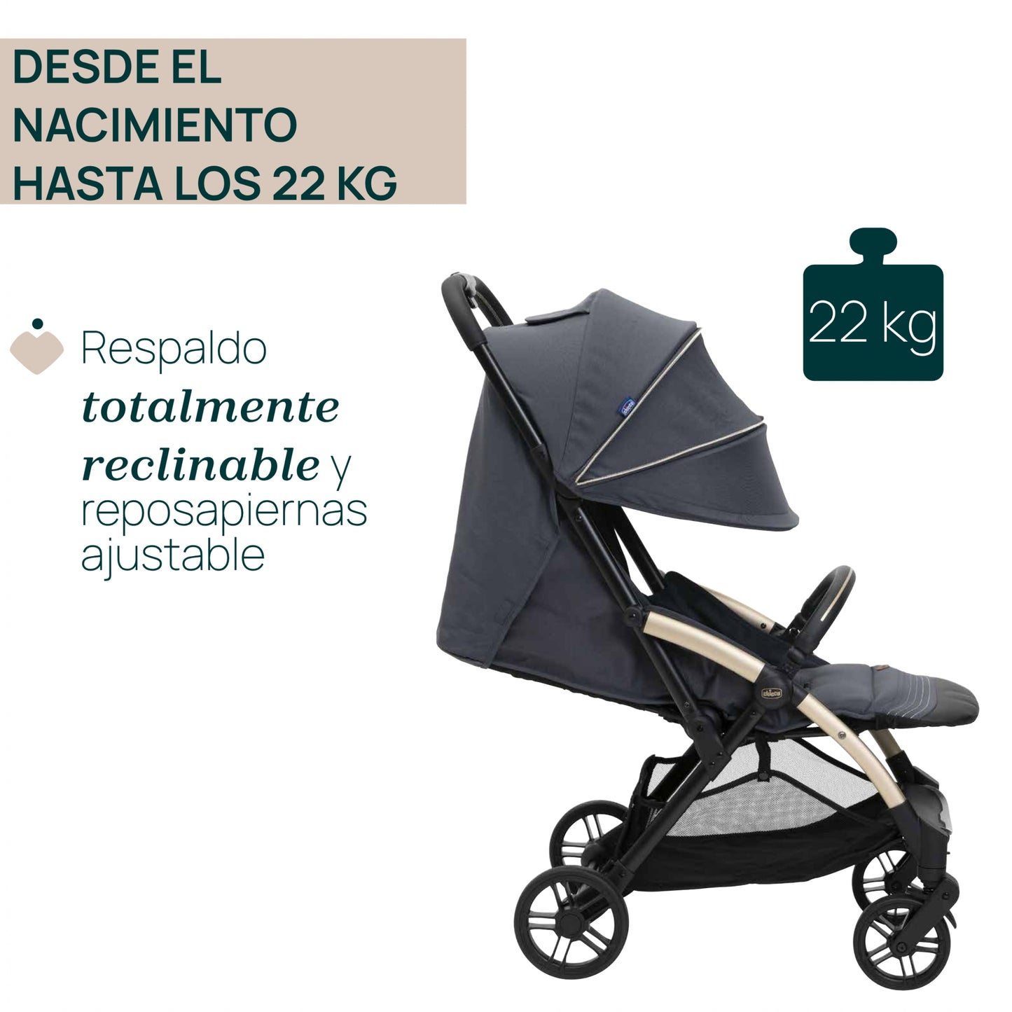 SILLA DE PASEO GOODY XPLUS DARK SHALLOW