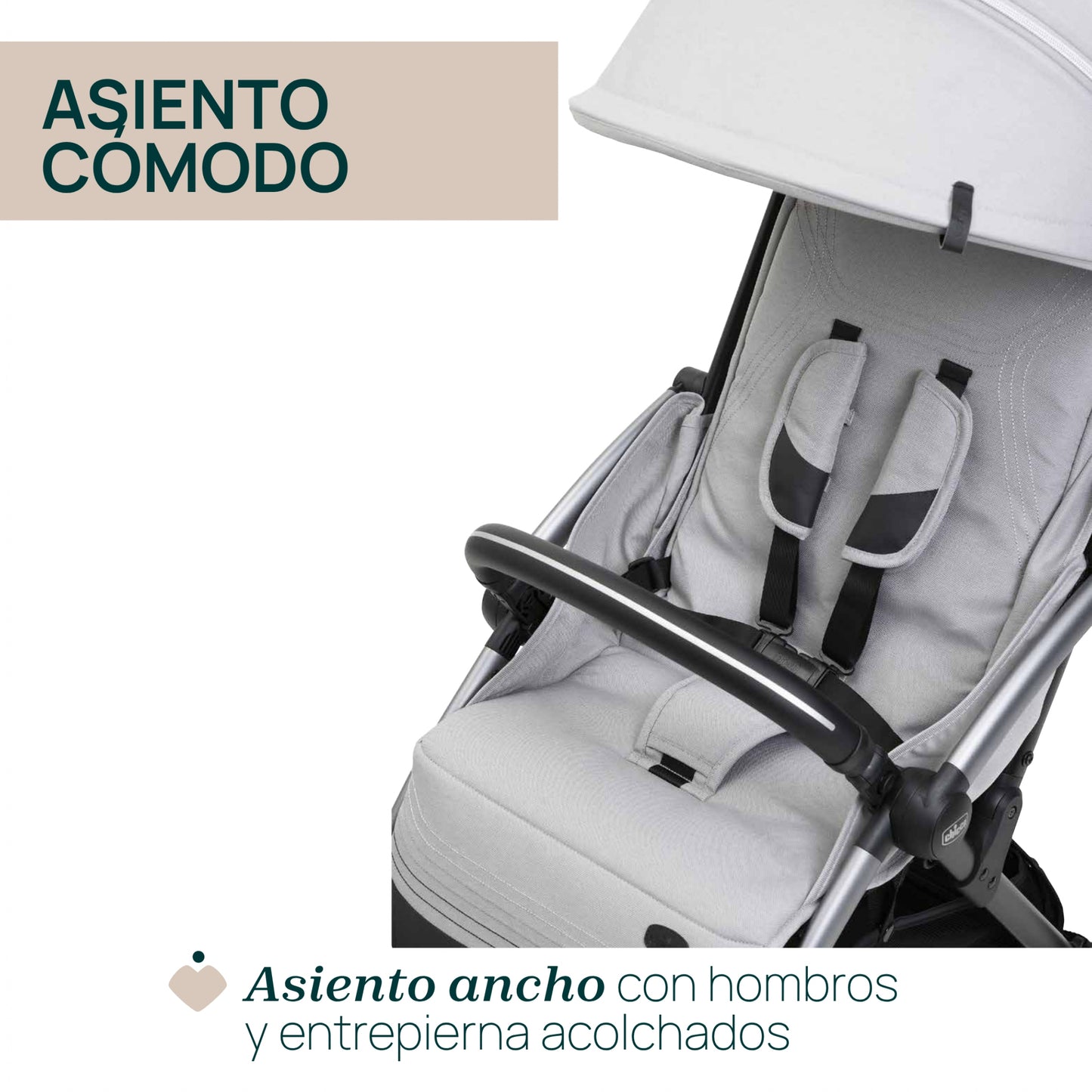 SILLA DE PASEO GOODY XPLUS PEARL GREY
