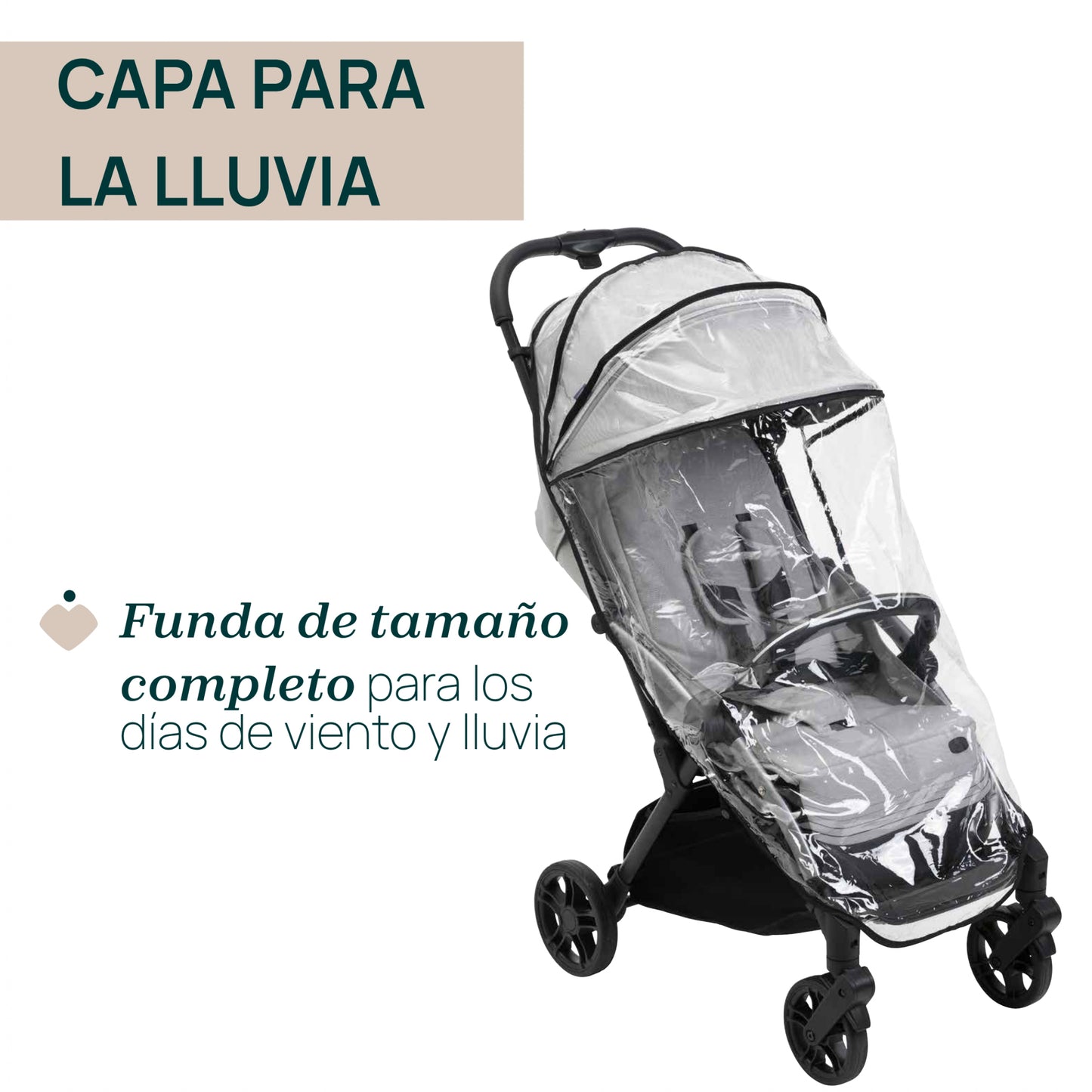 SILLA DE PASEO GOODY XPLUS PEARL GREY