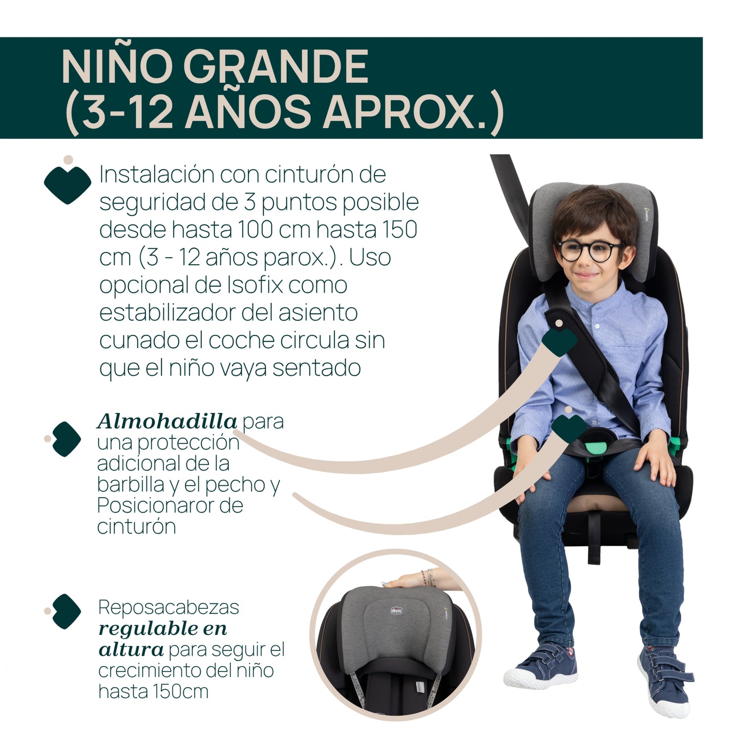 SILLA AUTO SEAT&GO IS POSH BLACK