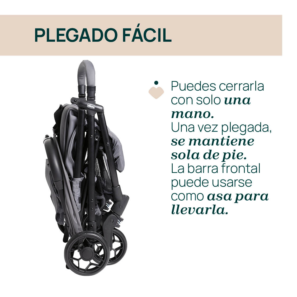 SILLA DE PASEO URBINO GRAYNESS