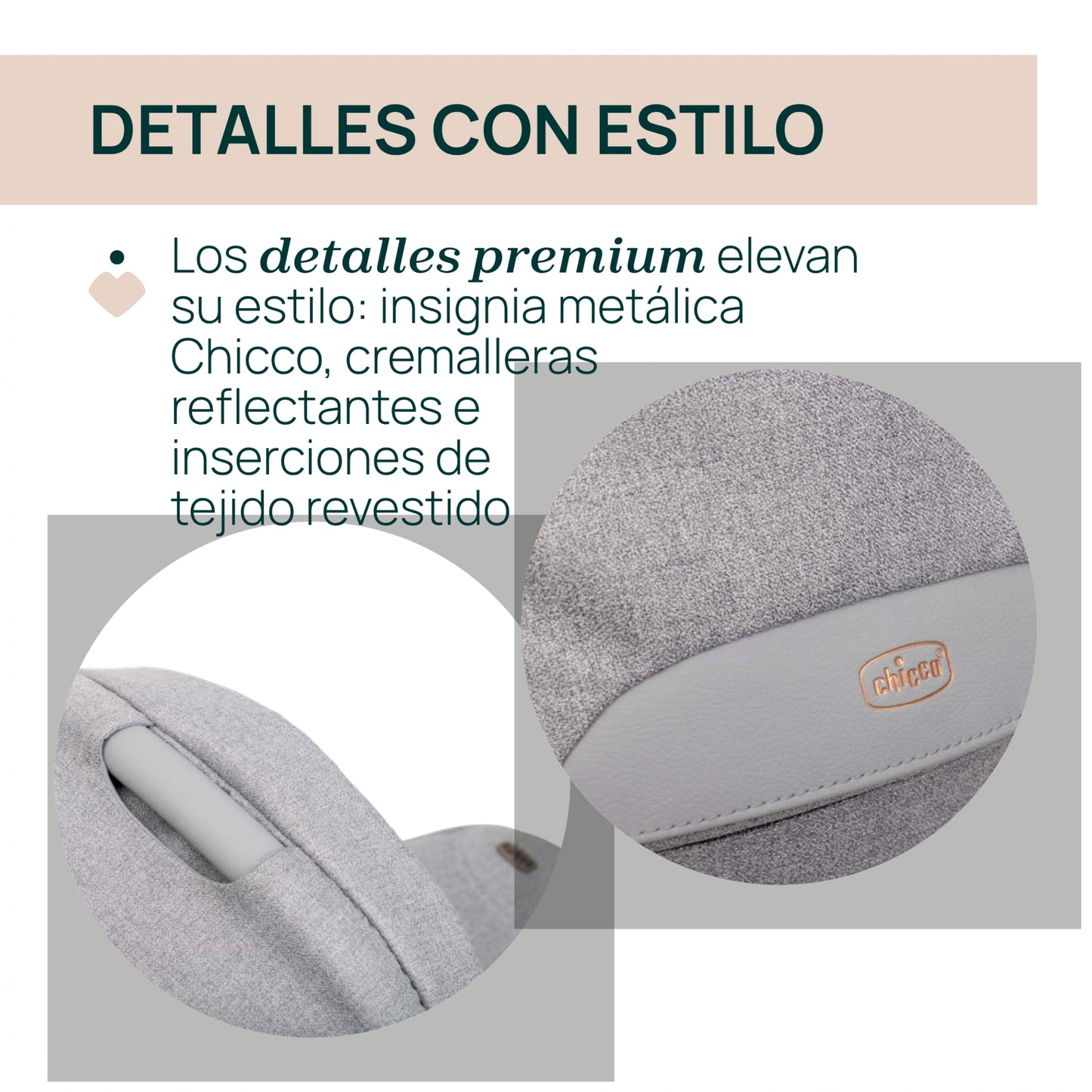 TRIO BELLAGIO C/F.SEAT RECLINE LUNAR