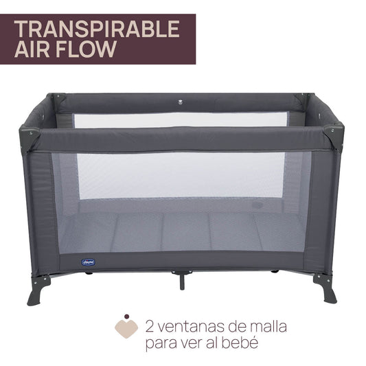 CUNA CHICCO GOODNIGHT DARK GREY