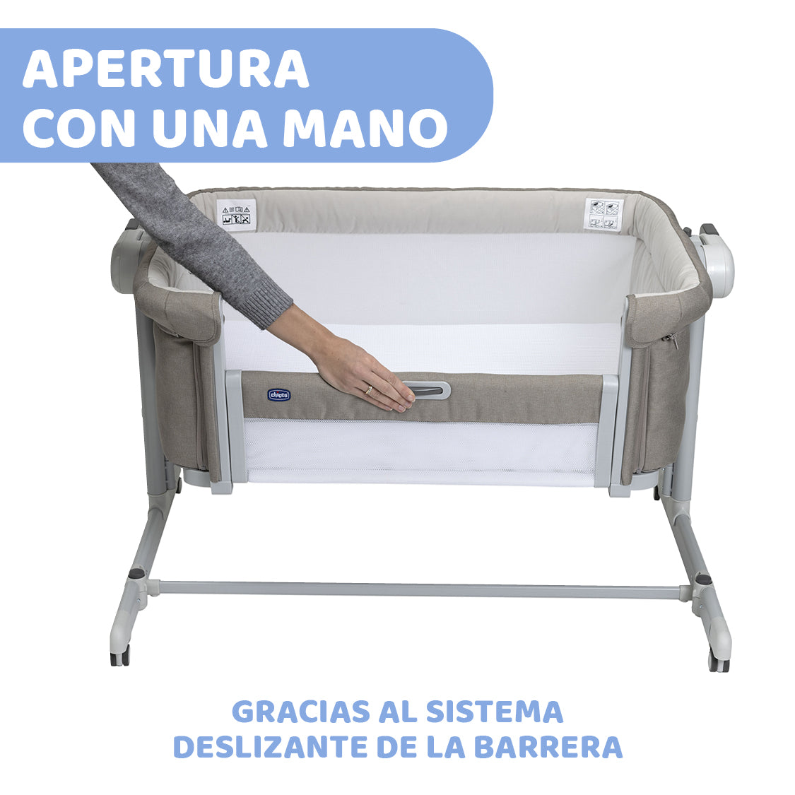 CUNA COSLEEP. NEXT2ME MAGIC EVO DESERT TAUPE