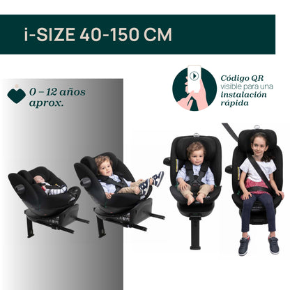 SILLA AUTO EVERONE I-SIZE BLACK