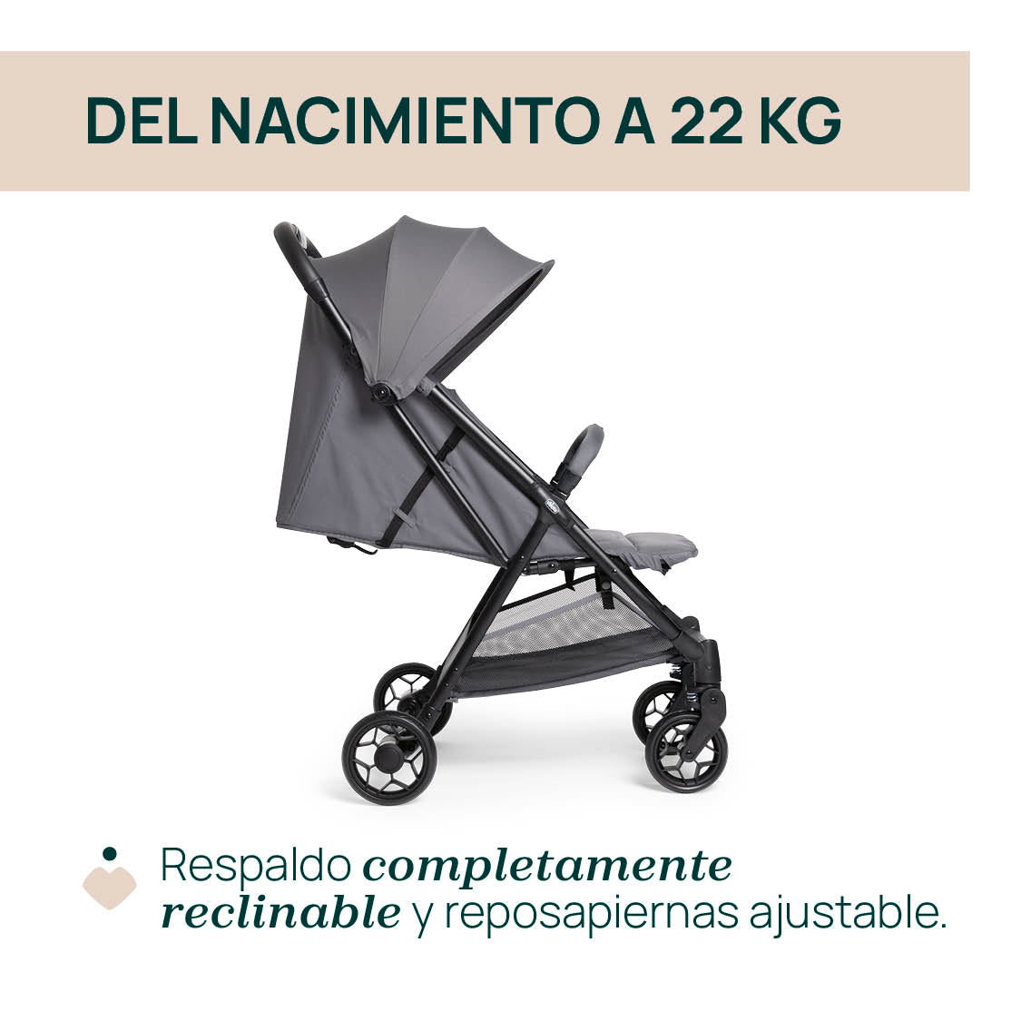 SILLA DE PASEO URBINO GRAYNESS