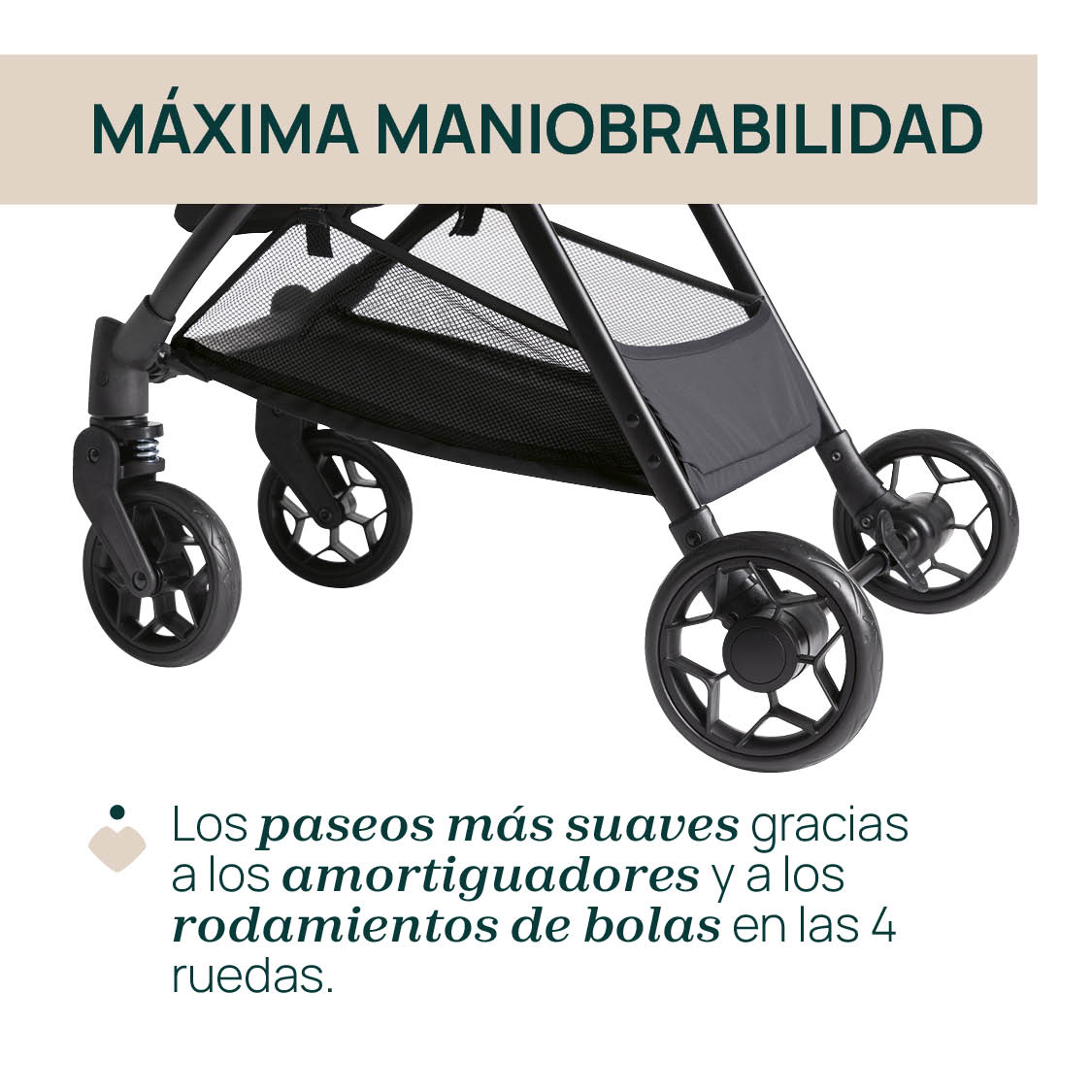 SILLA DE PASEO URBINO BLACK