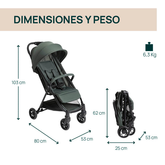 SILLA DE PASEO URBINO EVERGREEN